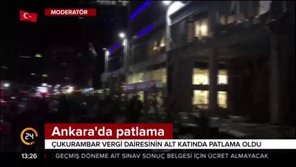 Vergi dairesinin alt katında patlama meydana geldi