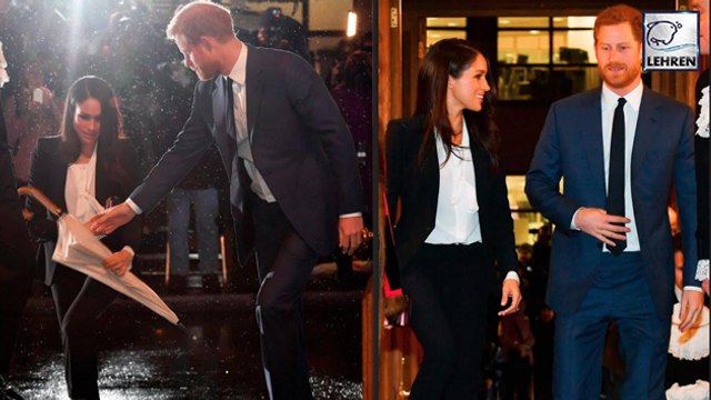 Meghan Markle Dressed In A Sharp Suit Spotted With Prince Harry At An Event