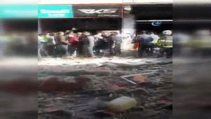 Reyhanlı'da 1 kişinin öldüğü roketli saldırının sıcak görüntüleri