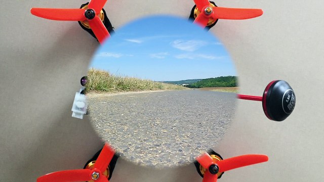 Premier Vol avec le Drone Quad 220 prévu pour le FPV.