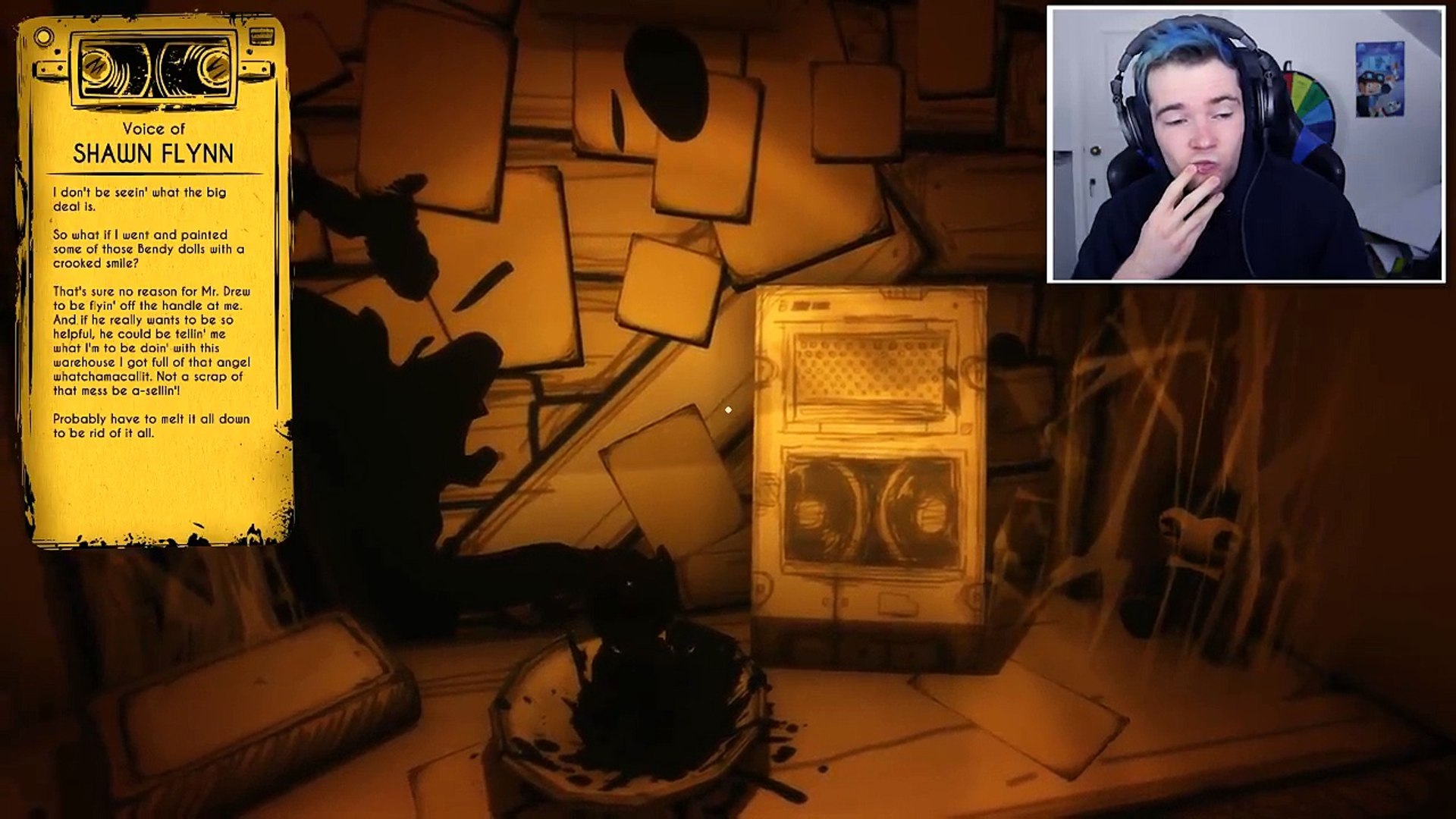 dantdm plays bendy and the ink machine