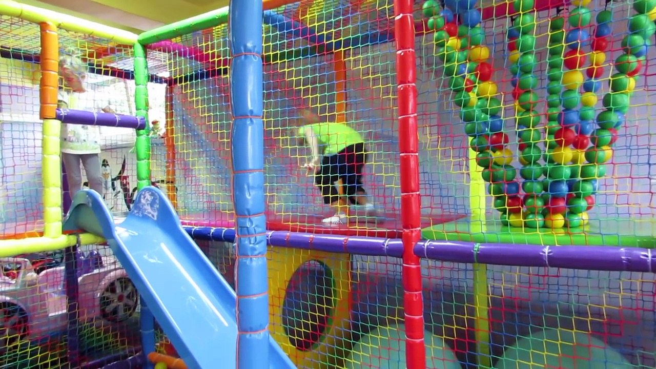Indoor playground fun from slide Playroom from ball pit fun Play Place for Kids