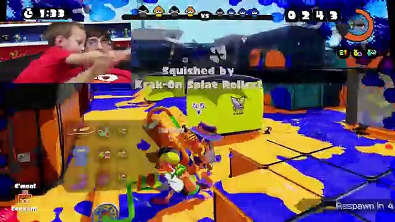 Lets Play SPLATOON Part 3: Mike & the Splat Roller! Dad & The Charger! TURF WAR w/ Dad & Son!