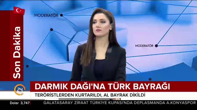 Darmık Dağı'na Türk bayrağı