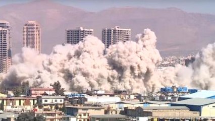 Sülaymaniye'deki Eski Tahıl Silosu, Dinamitlerle Patlatıldı! Yıkım Anı Kameralara Yansıdı