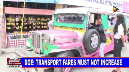 DOE: Transport fares must not increase