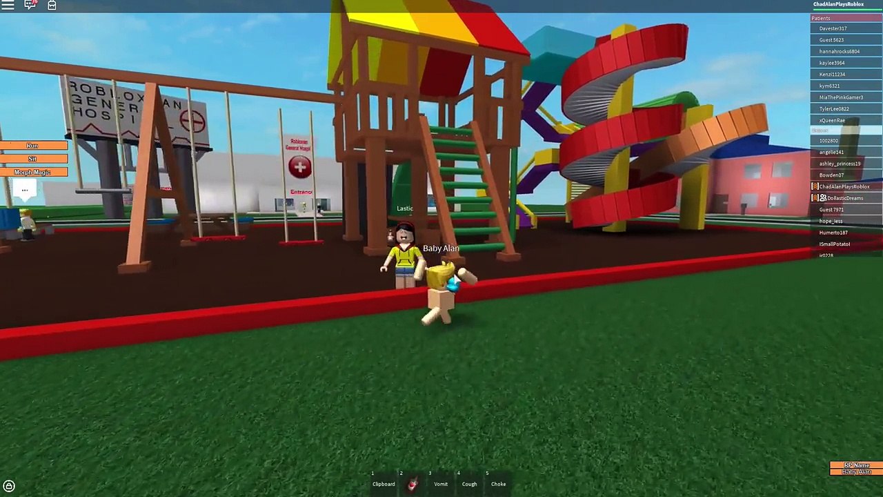 Roblox / Baby Gets a Flu Shot in the Butt! / Robloxian Hospital Roleplay / Gamer Chad Plays