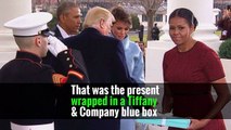 Michelle Obama Reveals What Was in the Tiffany Box From Melania Trump. You Can Sleep Now.