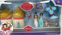 4 Mini Castle Disney Princesses Playset - Spark Cinderella Rapunzel Jasmine Ariel Carry Case