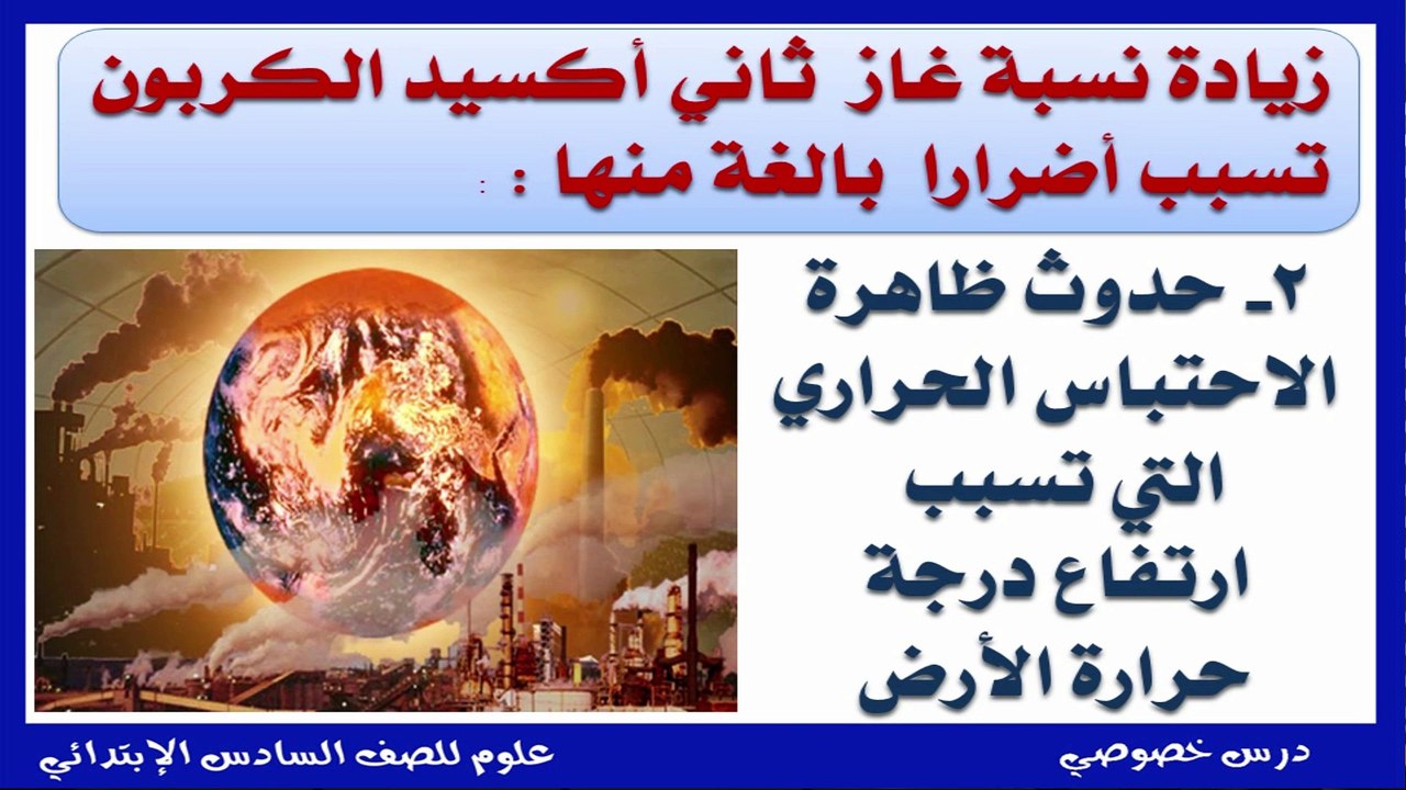العلوم للصف السادس الإبتدائي التيرم الأول { 07...
