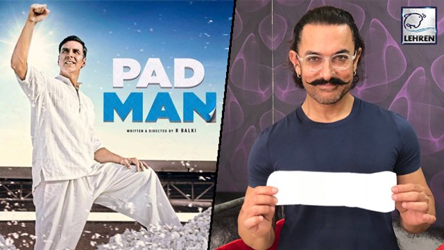 Aamir Khan Poses With Sanitary Pad In 'PadMan Challenge' | Akshay Kumar Sonam Kapoor