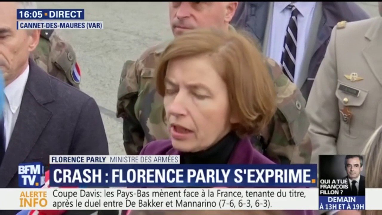 Crash d'hélicoptères: Florence Parly exprime "sa peine et sa solidarité" aux familles des victimes