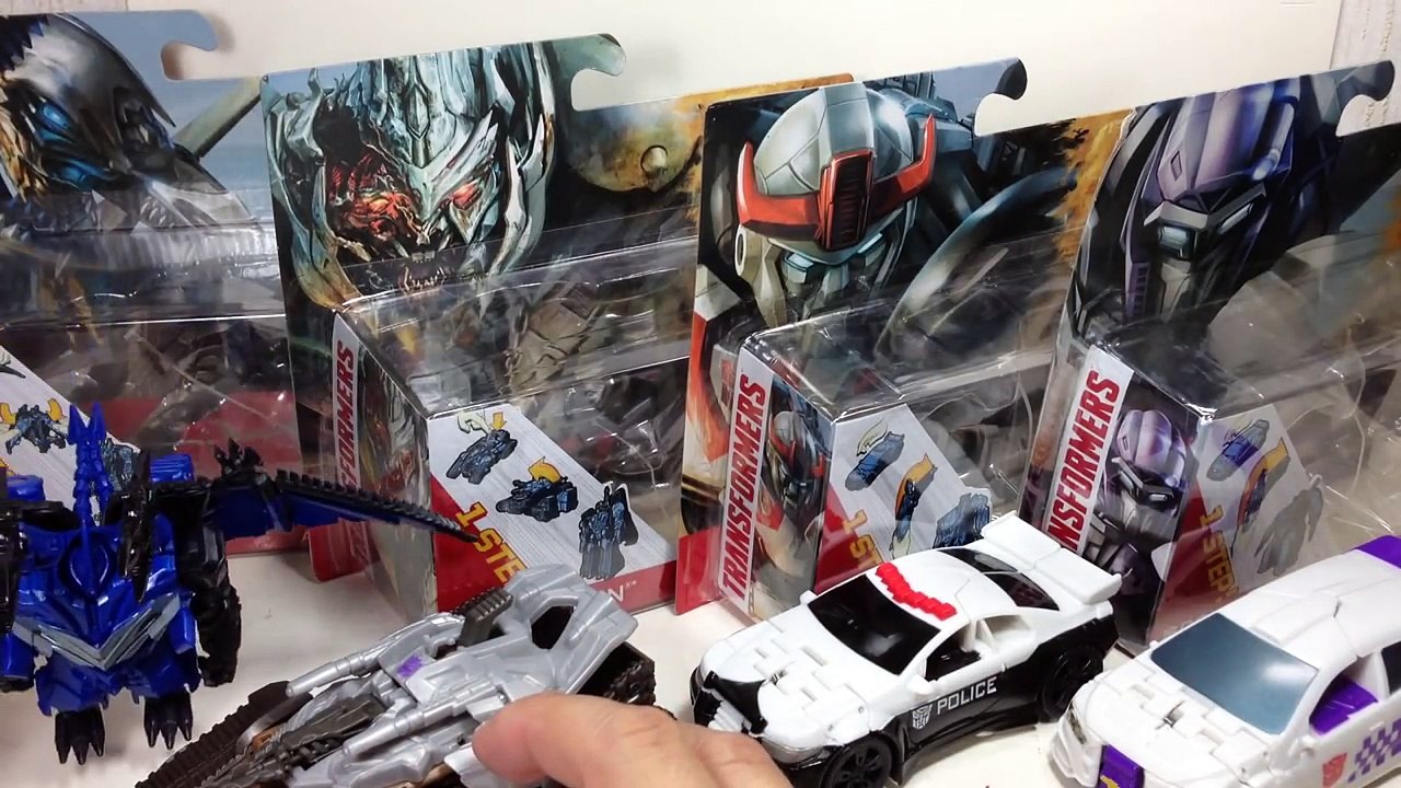 1 Step Strafe Megatron Prowl Rollbar Transformers Age of Extinction Toy Review