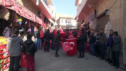 Savur'da Zeytin Dalı Harekatı'na destek yürüyüşü - MARDİN
