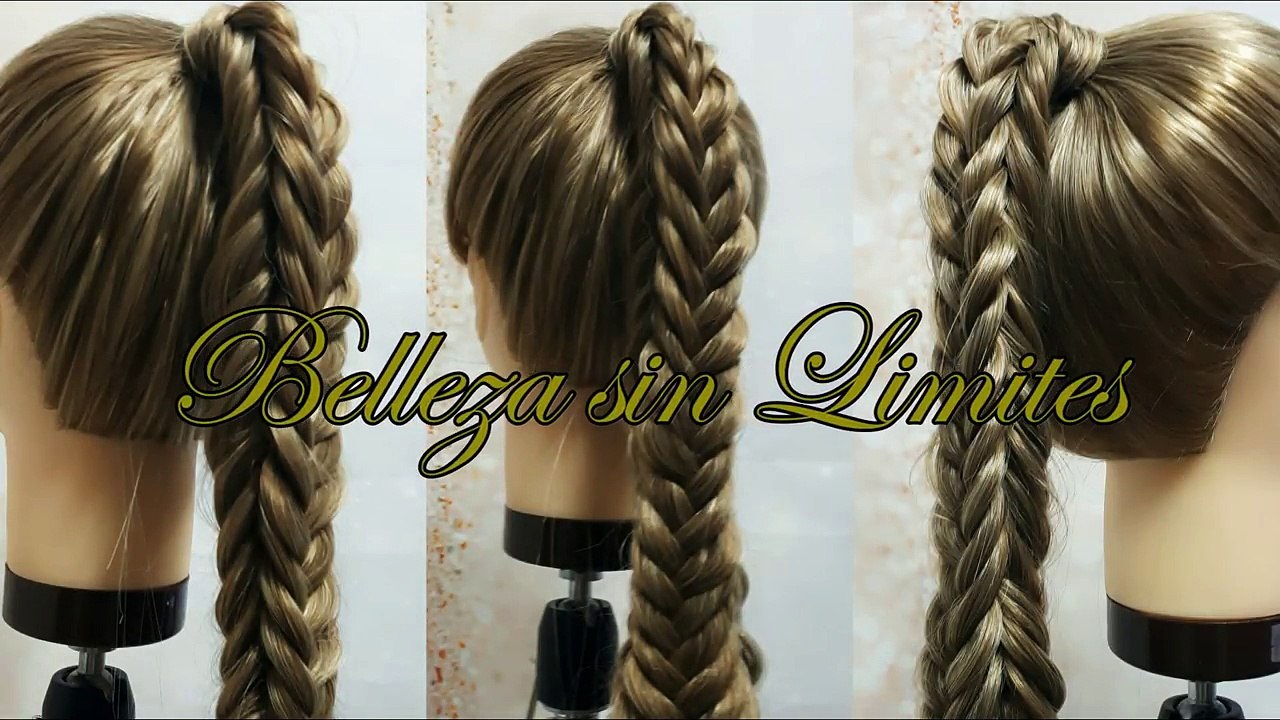 Peinado con Trenza Cola de Pescado en 3D - Fishtail