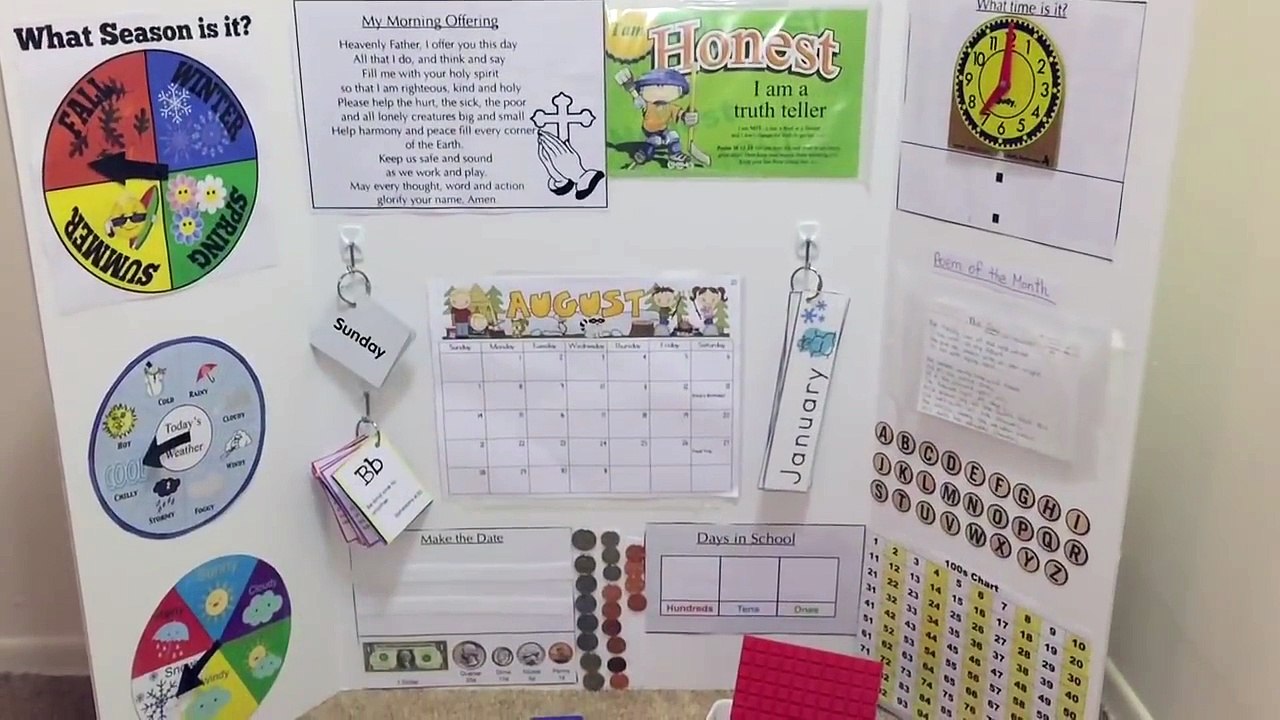 Make Your Own Circle Time learning Board- Prek/Kindergarten