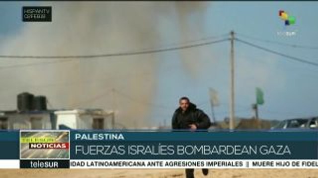 Fuerzas israelíes bombardean la Franja de Gaza