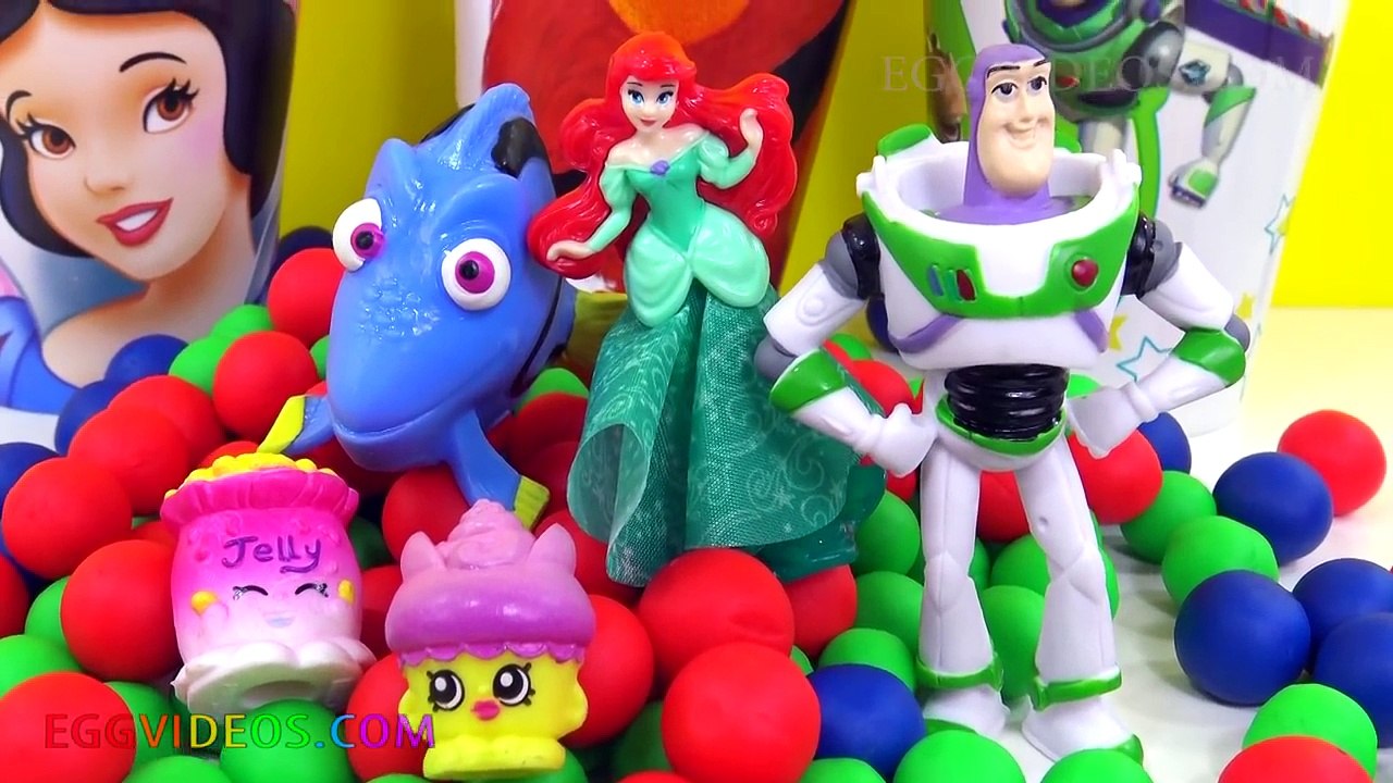 Learn Colors Play Doh Surprise Toys Mickey Mouse Clubhouse Finger Family Nursery Rhymes EggVideoscom