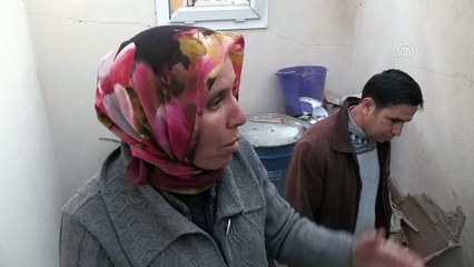 Reyhanlı'da saldırılar sonucu zarar gören evlerde temizlik ve onarım çalışmaları sürüyor - HATAY