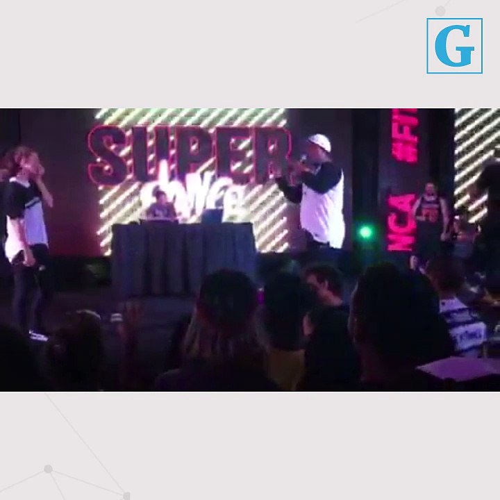 Pedido de casamento no evento do Fitdance