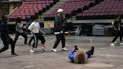 Timberlake does a final walkthrough before Super Bowl LII Halftime Show