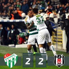 Bursaspor vs Besiktas 2-2 - Highlights & Goals - 02 February 2018