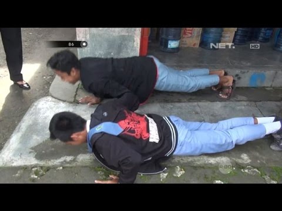 Melihat Mobil Patroli, Belasan Pelajar ini Lari Berhamburan Menghindari Razia - 86