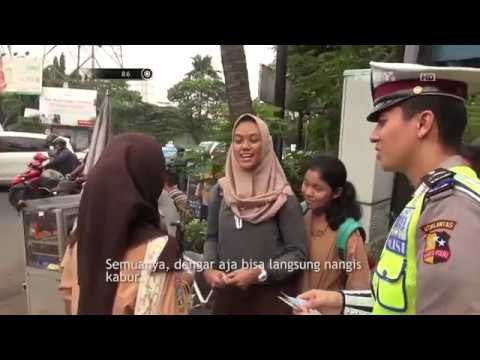 Ditilang Bripda Andre, Pelajar Cewek Ini Nangis Ketakutan