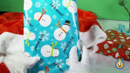 Santa Surprise Toys Opening with Play Doh Surprise Eggs & Christmas Toys