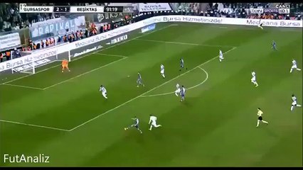 Negredo'nun Bursaspor'a attığı gol 90+