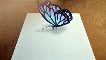 Como desenhar uma Borboleta com Efeito 3D Simples