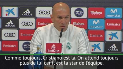 22e j. - Zidane: "On attend toujours plus de Cristiano"