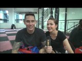 Andrea Dian dan Bimo latihan Muay Thai
