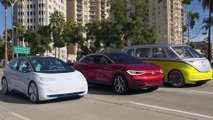 Volkswagen I.D. Family Driving Video in Los Angeles Downtown