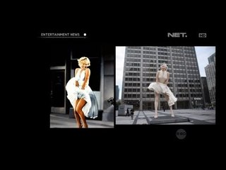 Patung Raksasa Marilyn Monroe di bongkar