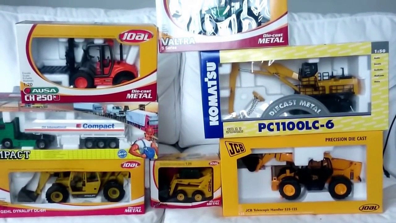 UNBOXING TOYS JOAL for KIDS. Abriendo JUGUETES JOAL máquinas construción metal vídeo niños español