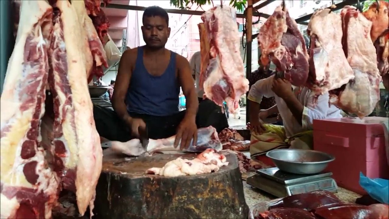 Beef Market |Beef Market | Muslim Bazar Cow Meat Processing Dhaka Bangladesh