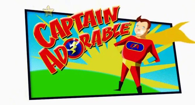 Gigglebiz Captain Adorable who is hot on the heels of a mysterious man in a red suit