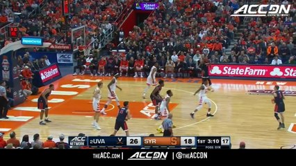 Virginia vs. Syracuse Basketball Highlights (2017-18)