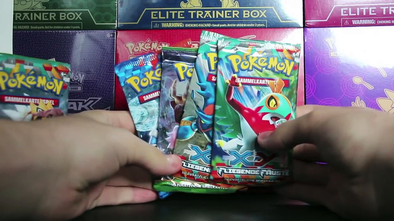 Opening 4 Pokemon Karten XY Booster Packs 1/4 Schicksalsschmiede Basis deutsch / german