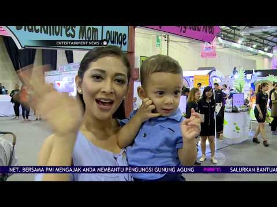 Keseruan Maria Sabta dan Baby Jun Di Acara Mother And Baby Fair 2017