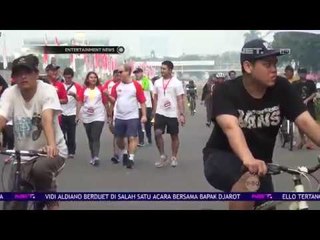 Keseruan Pemain Warkop DKI Reborn di Acara Car Free Day