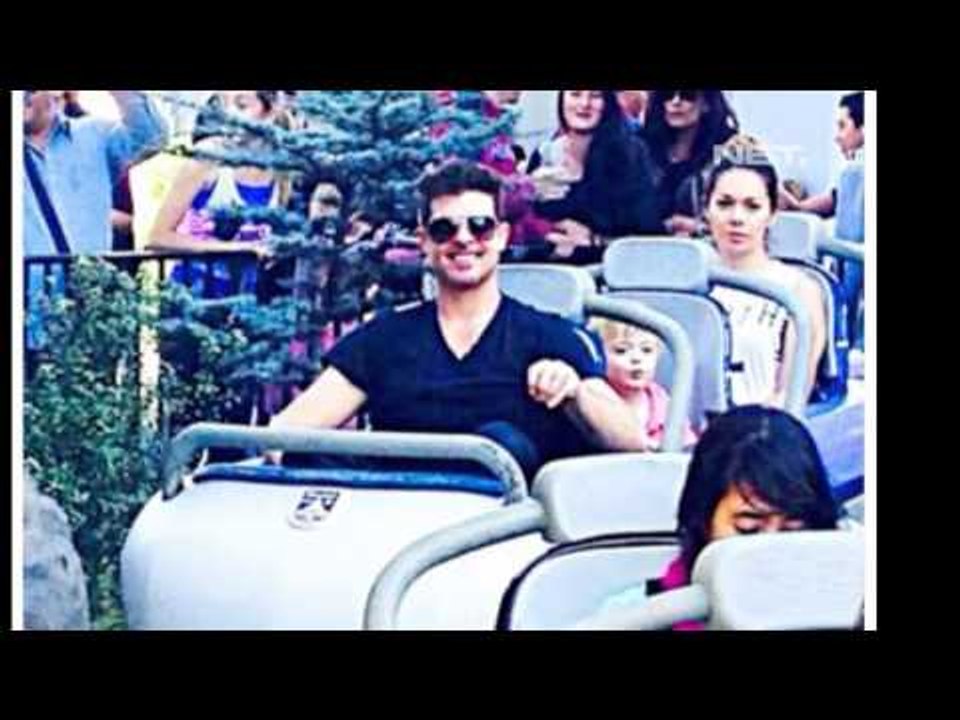 Entertainment News - Robin Thicke menghabiskan waktu dengan anak
