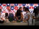 Michelle Obama bergabung di kelas memasak dalam kunjungannya ke Itali