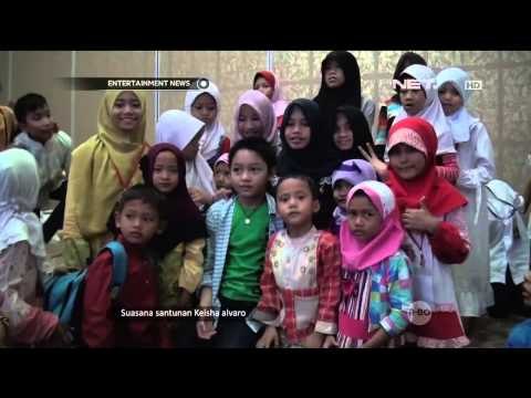Keisha Alvaro memberikan Santunan kepada 100 Anak Yatim Piatu