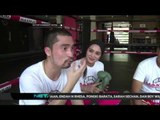 Keseruan Reza Pahlevi dan istri latihan thai boxing