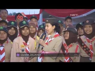 Olivia Zalianty hadiri upacara Pramuka