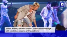 Justin Bieber Just Set a Spotify Record for Most Songs with 1 Billion Streams