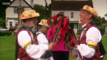 Gigglebiz Gail Force is at a country fair with Morris Dancers