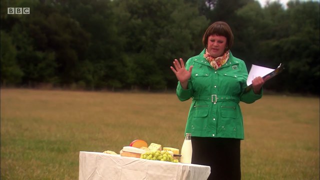 Gigglebiz Gail Force gets to practice her cheesy smile whilst reporting from a local fete